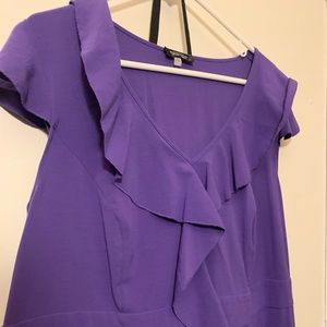 Purple Frill Dress plus size!